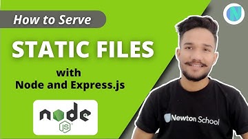How To Serve Static Files With Node And Express.js | Render Html File In Express.js Framework- Gagan