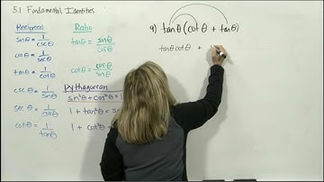 math 112 section 5.1B simplfying trig expressions