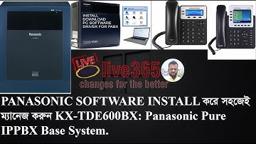 PANASONIC KX TDE600 BX  SOFTWARE INSTALLATION Panasonic Pure IPPBX KX TDE600BX How to install IPPABX
