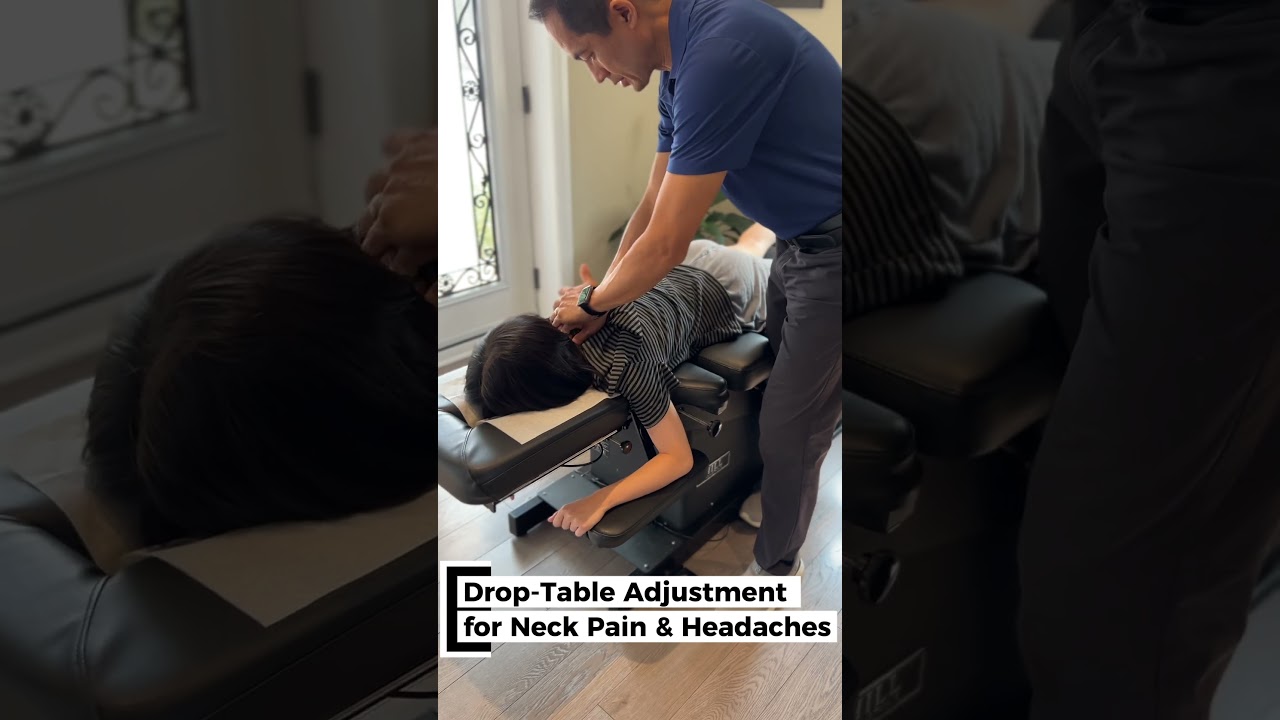 Chiropractic Drop Table Adjustment for Neck Pain Headache 