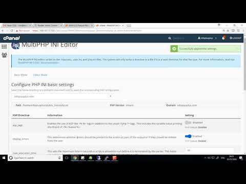cPanel   Howto Create Your Own php ini File In cPanel
