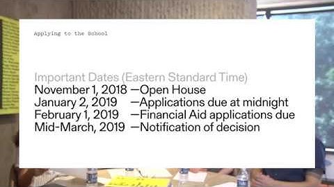 Yale School of Architecture Admissions Q&A