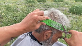 HOW TO CUT MENS HAIR WITH SCISSORS AND COMB