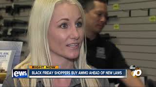 Black Friday shoppers buy ammo ahead of new laws