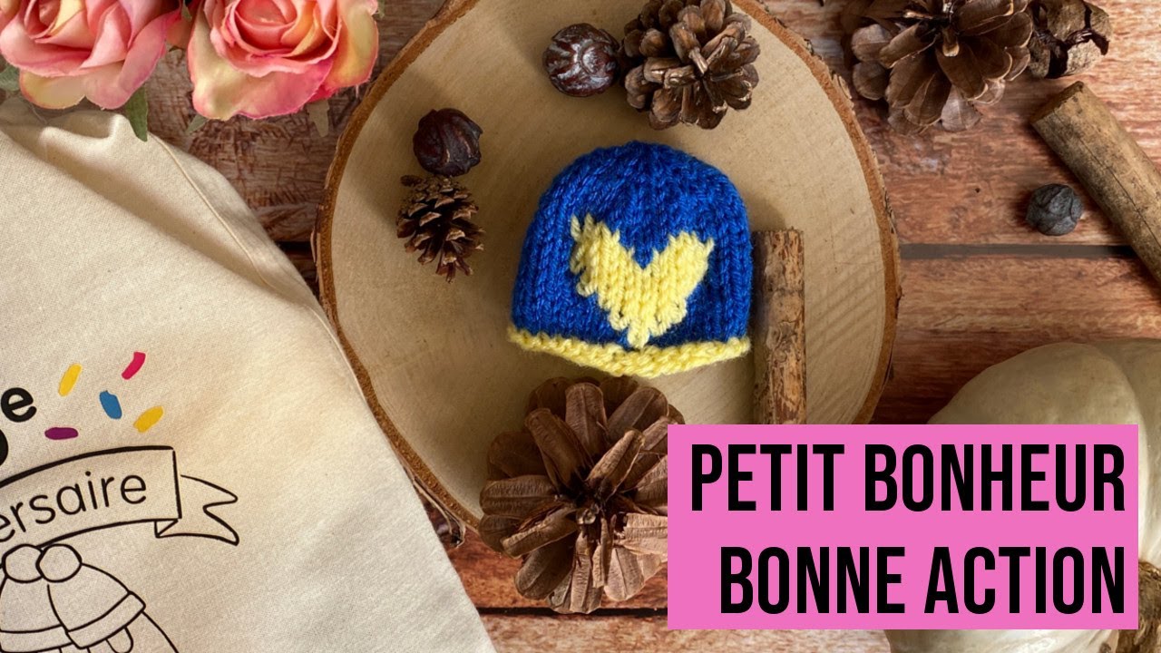 TRICOTER UN PETIT BONNET POUR UNE BONNE ACTION - Tuto Tricot - Triple L de Mag