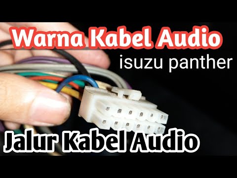 Jalur warna kabel audio head unit isuzu panther