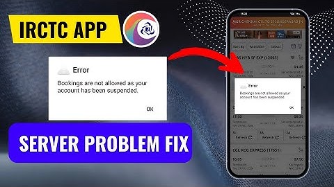 Bookings are not allowed as your account has been suspended IRCTC || IRCTC Account suspended problem
