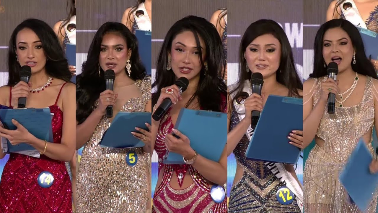 Финальный раунд вопросов и ответов | Мисс Вселенная Непал 2025 | Пять финалистов