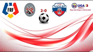 Şomuz Fălticeni 2-0 CSM Vaslui | Play-Out | Etapa 7 | 08.05.2024 Fotbal România Liga 3