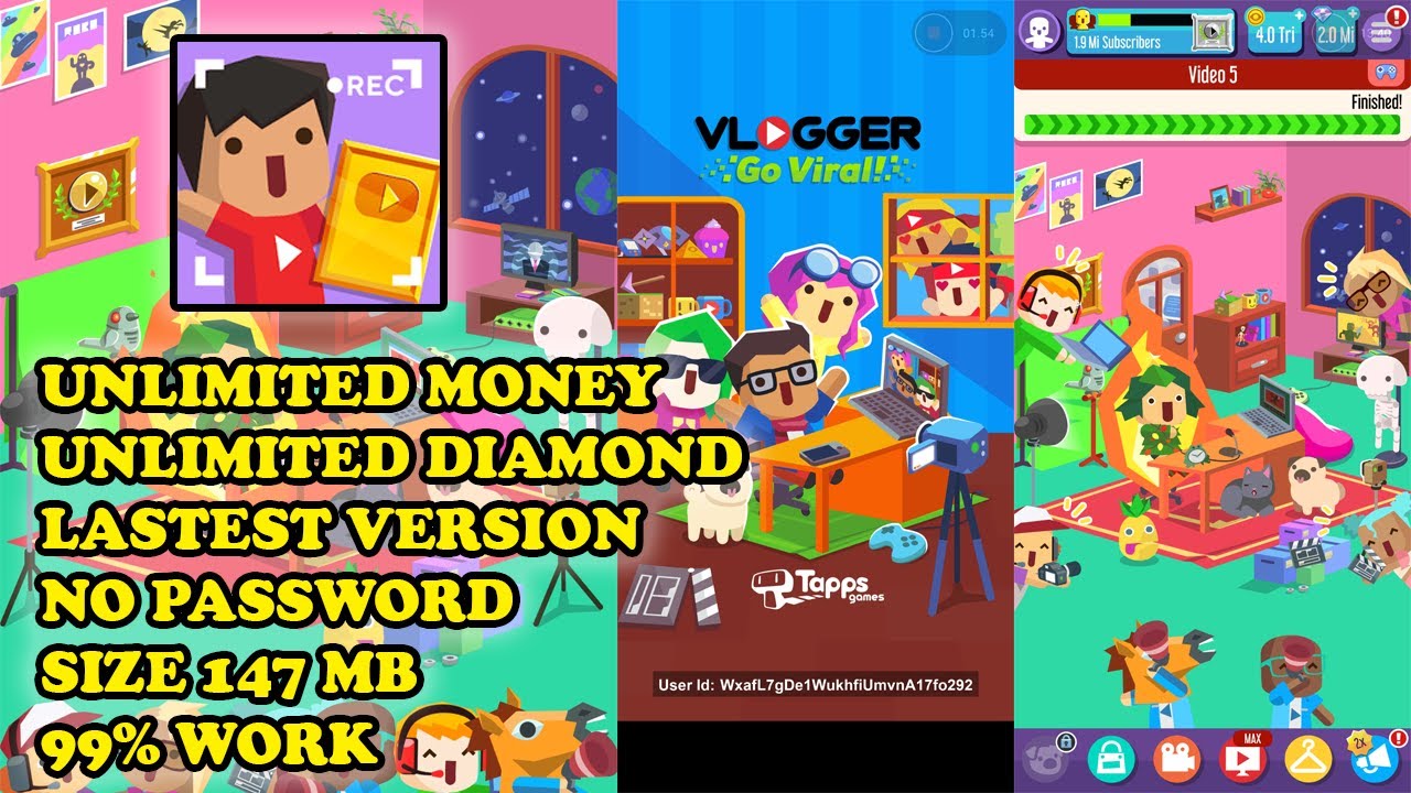 Vlogger Go Viral Mod Apk Terbaru 2024 version 2.43.32 Unlimited
