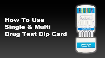 How To Use Single & Multi  Drug Test Dip Card  - ADS American Drug Screen Corp