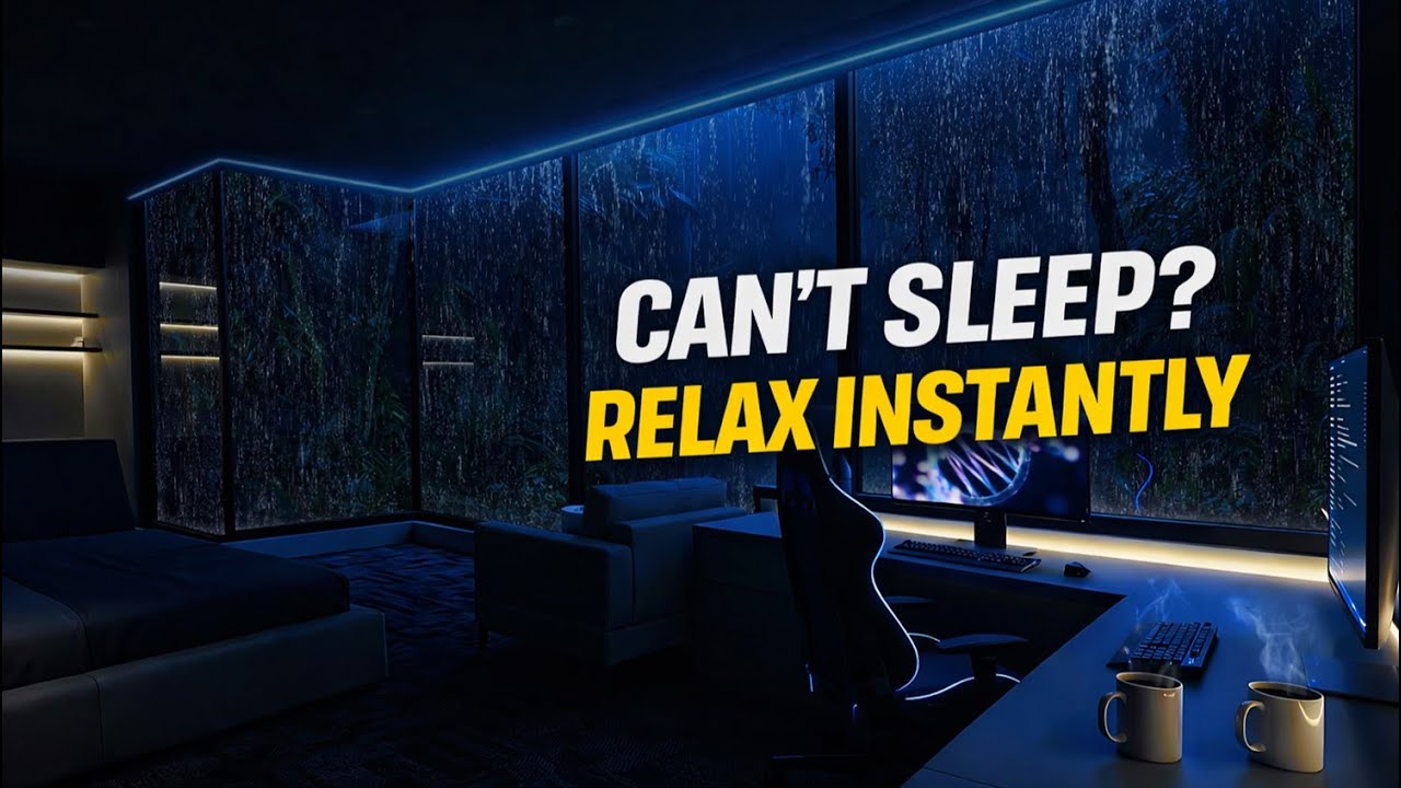 Steady Rain and Rolling Thunder Sounds to Quiet the Mind and Improve Sleep Quality