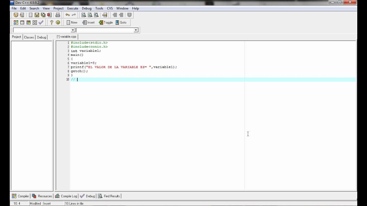 Dev c how to input a variable function