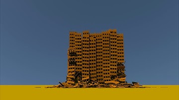 Realistic Bullet Physics simulation - 8,000 planks