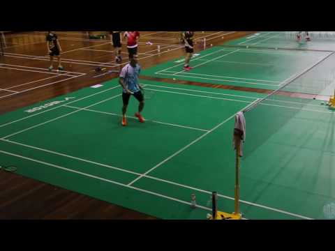 Lee Chong Wei training footwork badminton 2015