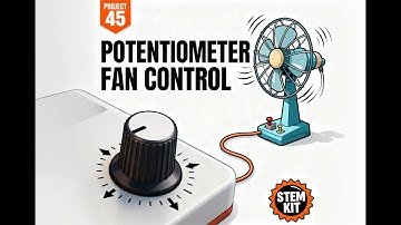 Potentiometer Fan Control | Project 45 | K-12 JUNO STEM KIT | Electronics Library