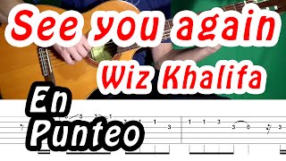 Video thumbnail of "See you again [Wiz Khalifa] Tutorial (guitarra)"