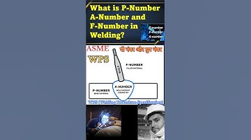 P number | F number welding mai p number kya hota hai #welding #asme wps