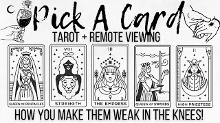 What Makes Them Go Weak In The Knees When It Comes To You? ✨tarot + remote viewing✨