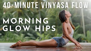 40-Minute Vinyasa Flow: Morning Glow Hips | Meghan Currie Yoga 🌶🌶