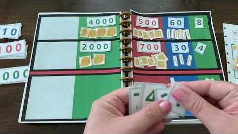 Dynamic Addition with the Golden Beads with the Montessori Math Workbook -  Primary Book 2