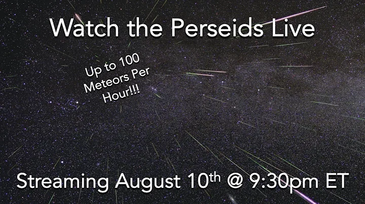 Perseid Meteor Shower Live - Day 3 - See Description for Meteor Timestamps