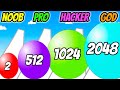 Merge Ball 2048 - NOOB vs PRO vs HACKER vs GOD