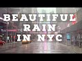 ⁴ᴷ⁶⁰ Evening Walk in the Rain on Deserted Streets of New York City
