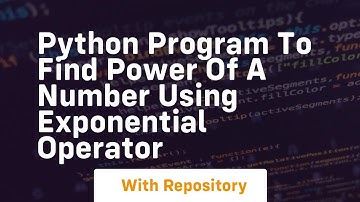 Python program to find power of a number using exponential operator