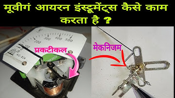 moving iron instruments construction and working principal  in hindi