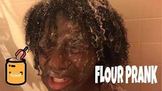 Flour Shower Prank