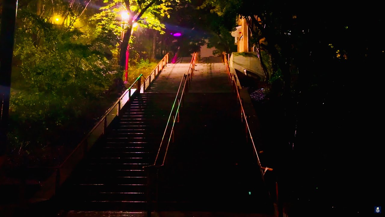 ☔ 조용한 비 오는 밤, 외딴 계단에서 | 수면 유도 ASMR ☔ Lonely Stairs on a Rainy Night | Deep Sleep Rain Sounds ASMR