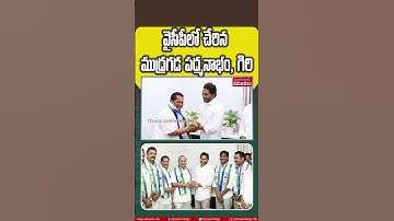 Mudragada Padmanabham Joins YSRCP Party #youtubeshorts #shorts