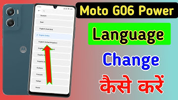 How to change language in Moto g06 power/Moto g06 power me language kaise change kare