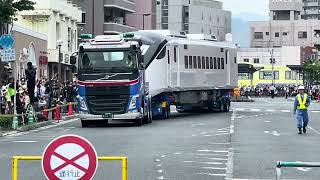 台湾鉄道EMU3000型 第49編成 & 第50編成先頭車両 下松市・日立製作所 陸送イベント @下松駅前