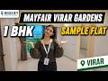 Mayfair Virar Gardens | ₹37.79 L 1BHK, Zero Stamp Duty Near Virar Station | Flat Tour &amp; Review 2026