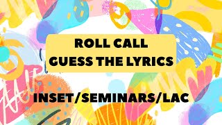 ROLLCALL FOR SEMINARS/LAC/INSET screenshot 1