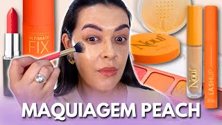 TUTORIAL DE MAQUAGEM PÊSSEGO | Ainda gosto de tons quentes?