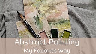 Easy Abstract Watercolor Painting Tutorial For Beginners: How To Paint A Series Stress Free