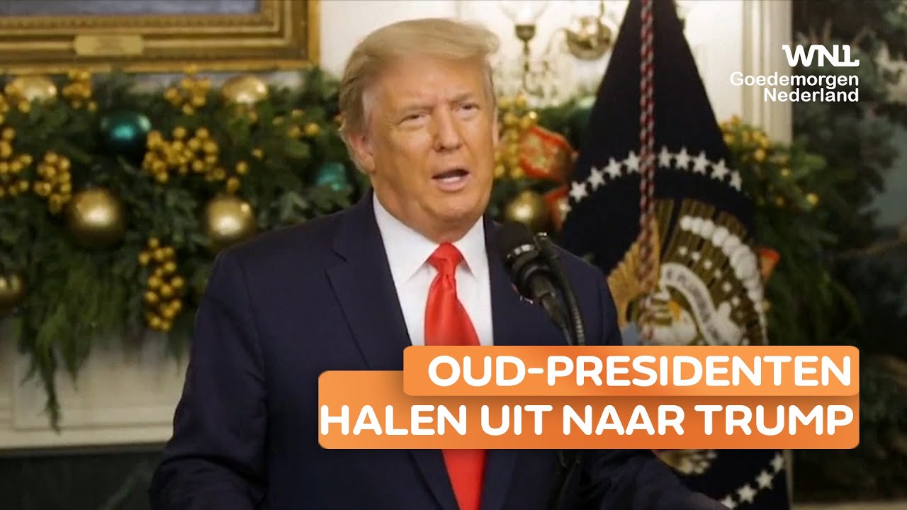 Oud-presidenten halen uit naar Donald Trump: 'Dit is hoe het gaat in