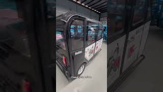 GaeaCycle LB-ZR5D electric passenger tricycle enclosed driving cab with doors lithium battery taxi