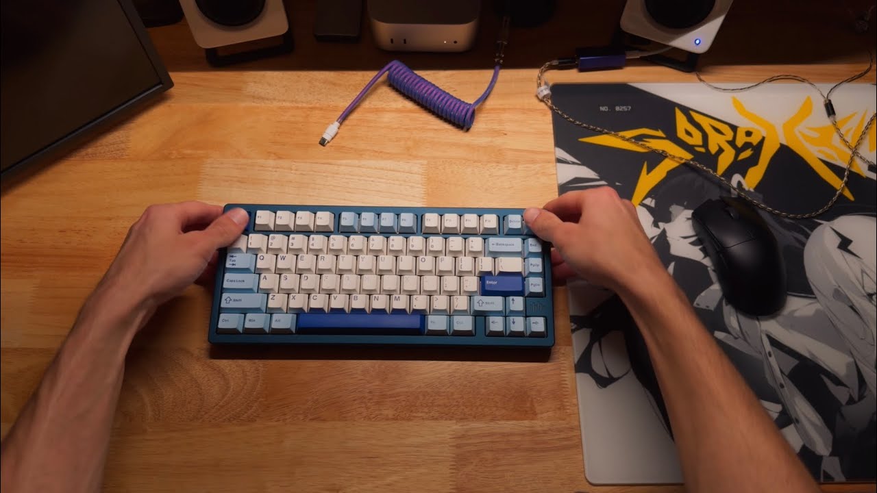 Calm creamy, budget mechanical keyboard unboxing (Womier RD75 Pro ...