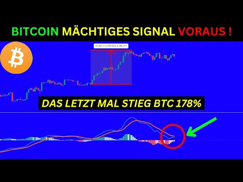 BITCOIN MÄCHTIGES SIGNAL VORAUS ! DAS LETZTE MAL STIEG BITCOIN UM 178% ! BTC Chartanalyse und News