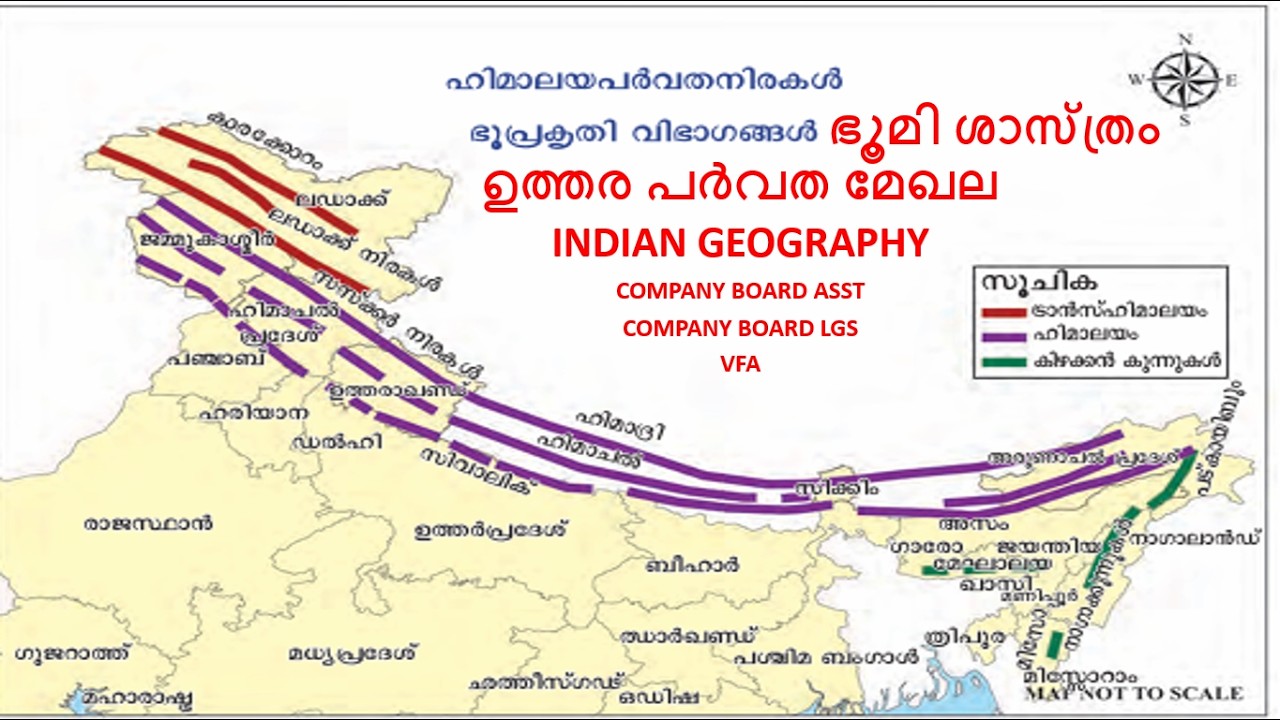 ഭൂമി ശാസ്ത്രം ഉത്തര പർവത മേഖല  INDIAN GEOPGRAPHY@KERALAPSCBEGINNERS