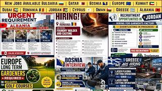 New Jobs in Bulgaria, Bosnia, Europe, Romania, Jordan, Cyprus, Greece, Albania, Kuwait, Dubai, Oman screenshot 4