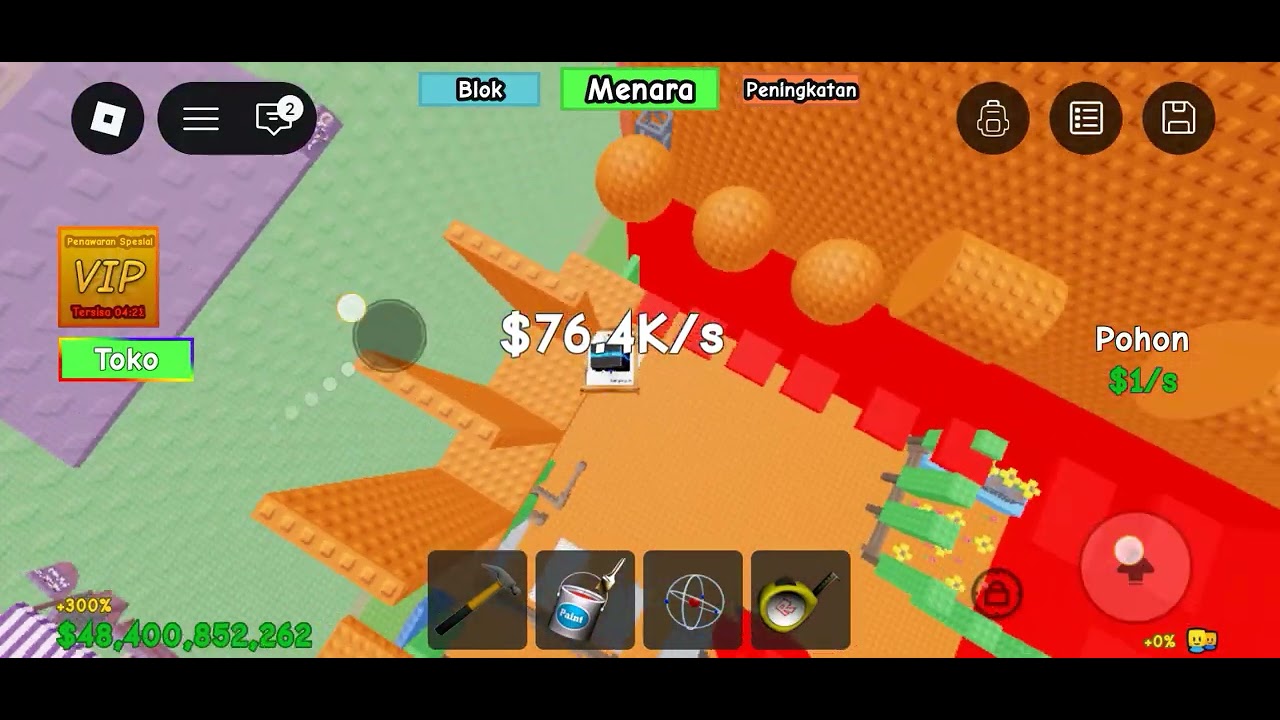 Bermain menara lagi yaitu membangun menara