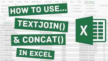How to Use TEXTJOIN and CONCAT in Excel