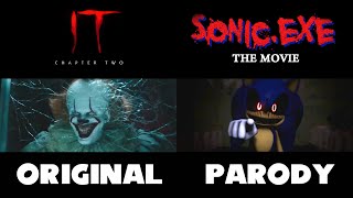 SONIC.EXE The Movie TRAILER #2 Side-By-Side w/ The IT Chapter Two FINAL Trailer (FAN-MADE/PARODY)
