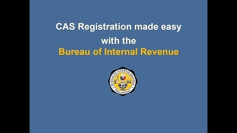 How to Register your Computerized Accounting System (CAS) with the BIR