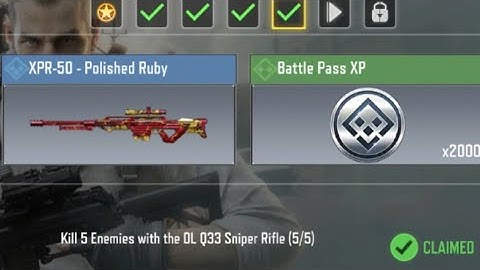 Call Of Duty Mobile Kill 5 Enemies with the DLQ33 Sniper Rifle Task Complete